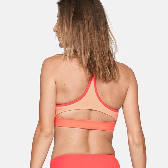 Outdoor Voices Dive Back Cutout Bikini Swim Top - Picture 2 of 6